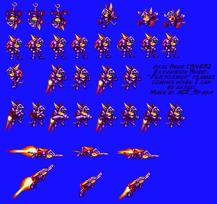 Sparkster SNES Axel Gear Expansion by ACESpark.