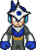 Mega Man Cosplays as Shadow Man.